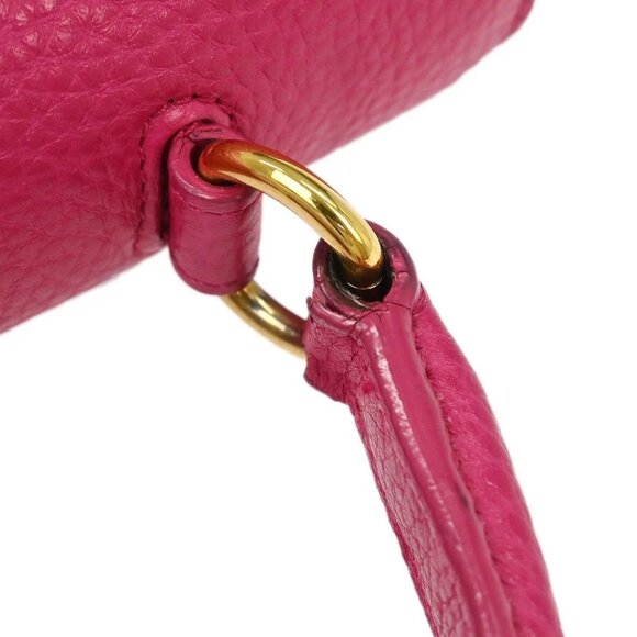 Saint Laurent Pink Leather Moujik 2way Handbag - Picture 4 of 10